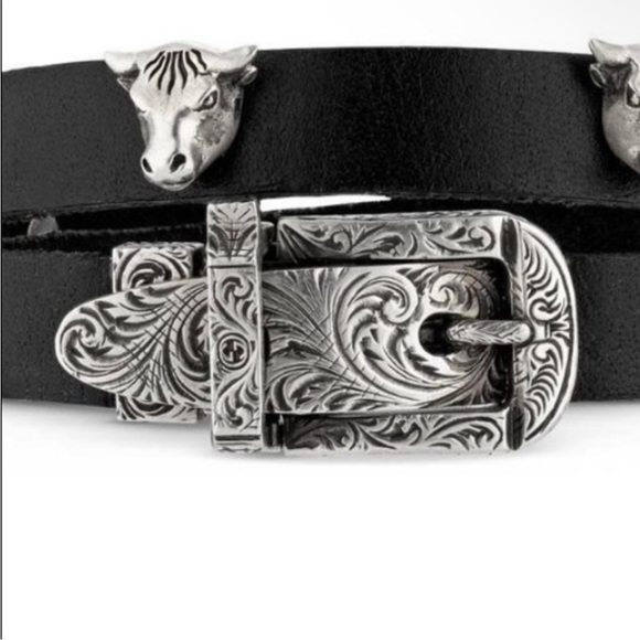 Gucci Anger forest bull studded leather choker or wrap bracelet. - Picture 4 of 7
